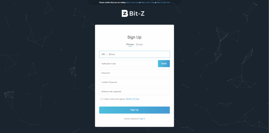 Как зарегистрироваться на бирже криптовалют BitZ