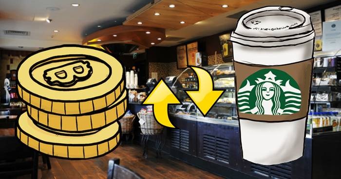 Кофейни Starbucks принимают биткоин