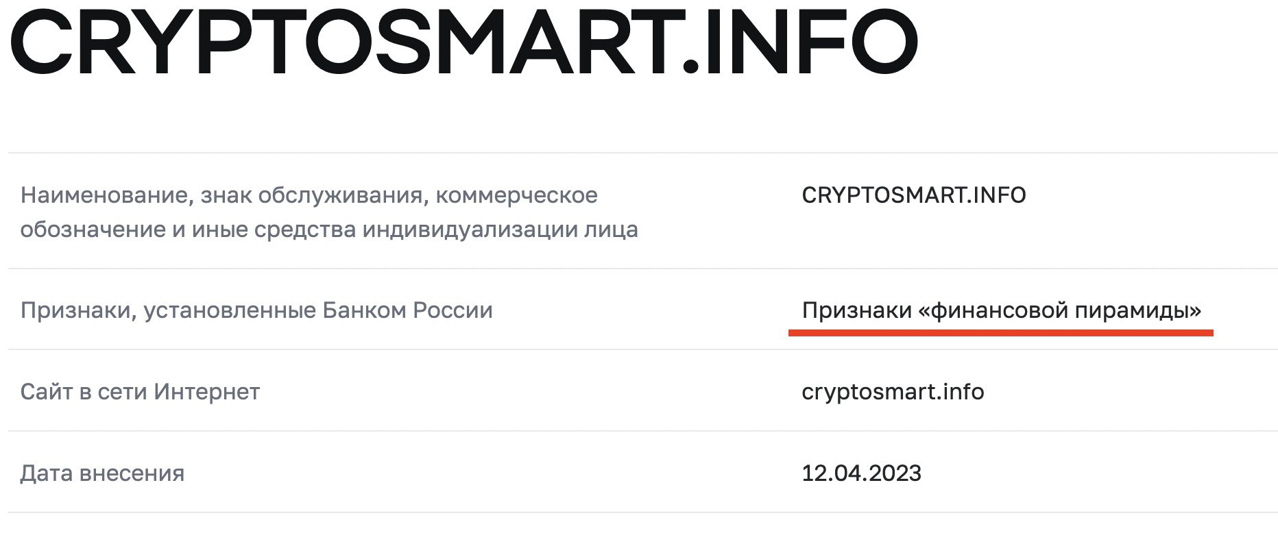 Проверка компании Cryptosmart Info