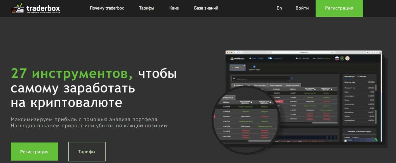 Сайт TraderBox