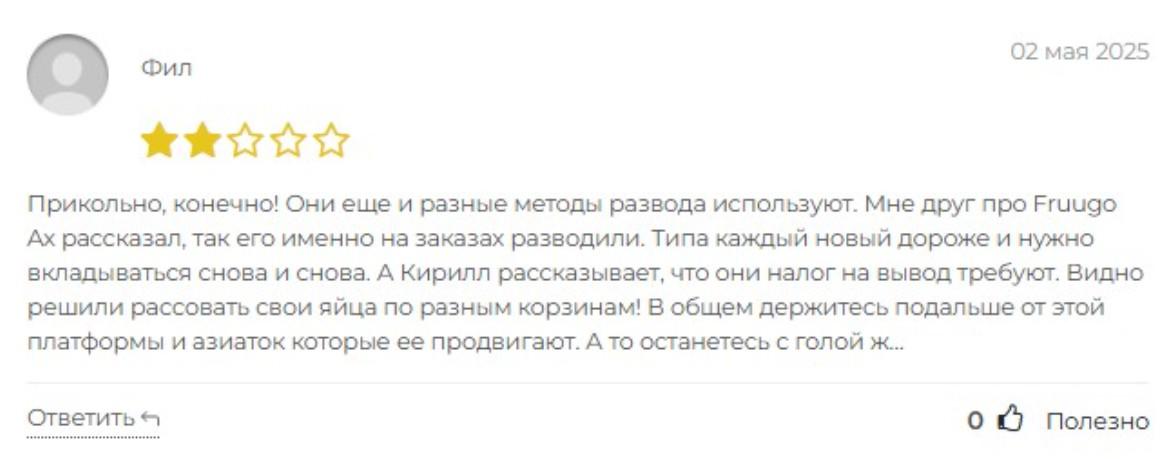 fruugo ax shop развод