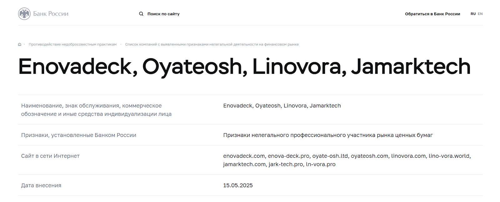 linovora отзывы