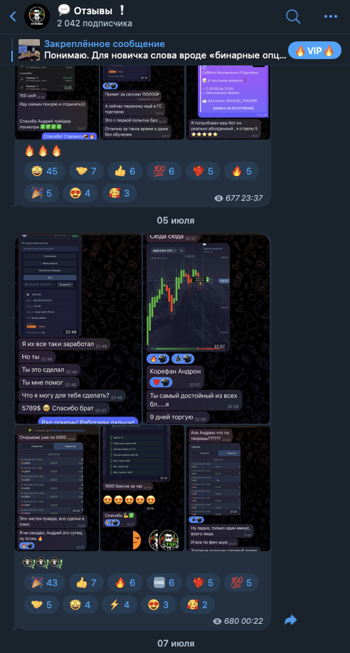 pro option plus телеграмм-бот
