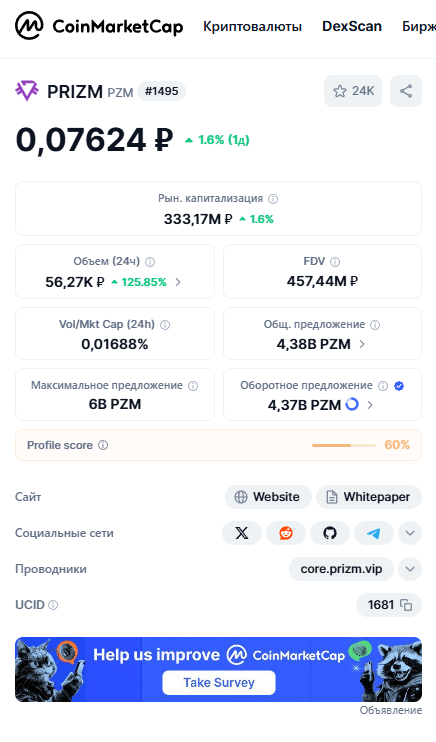 prizm wallet