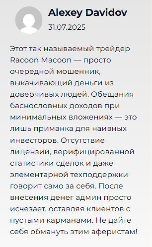 Racoon Macoon отзывы