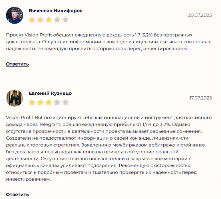 vision profit бот