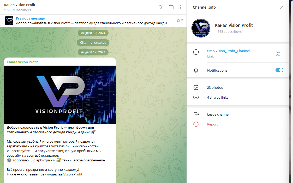 vision profit отзывы