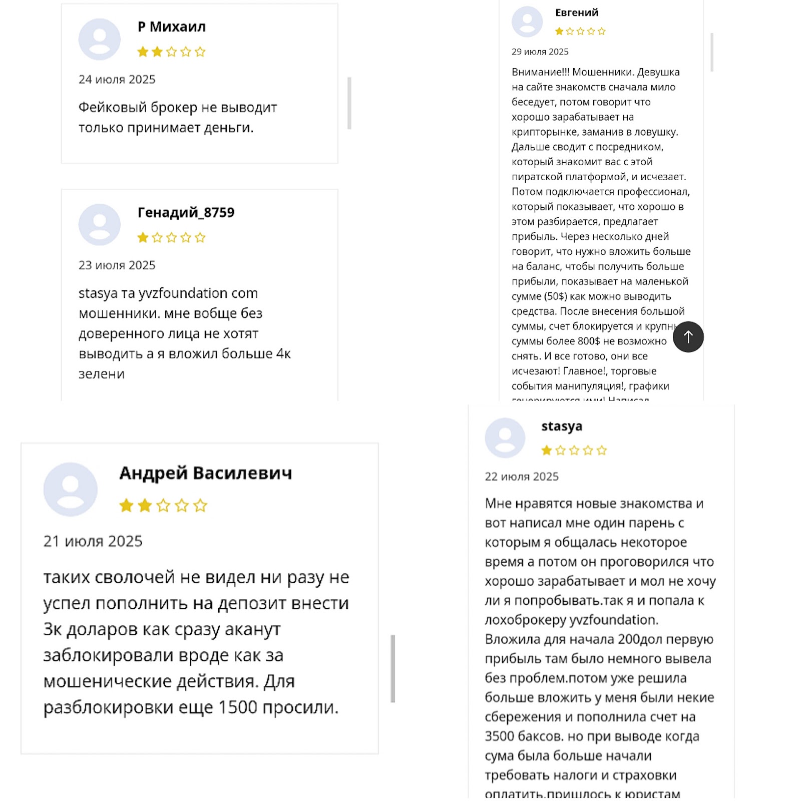 yvzfoundation обзор
