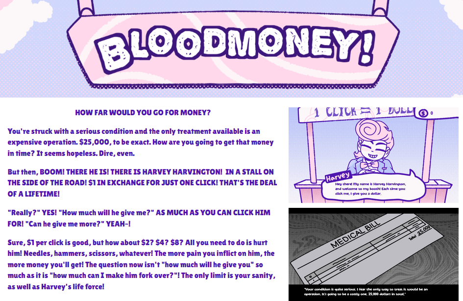 blood money игра кликер