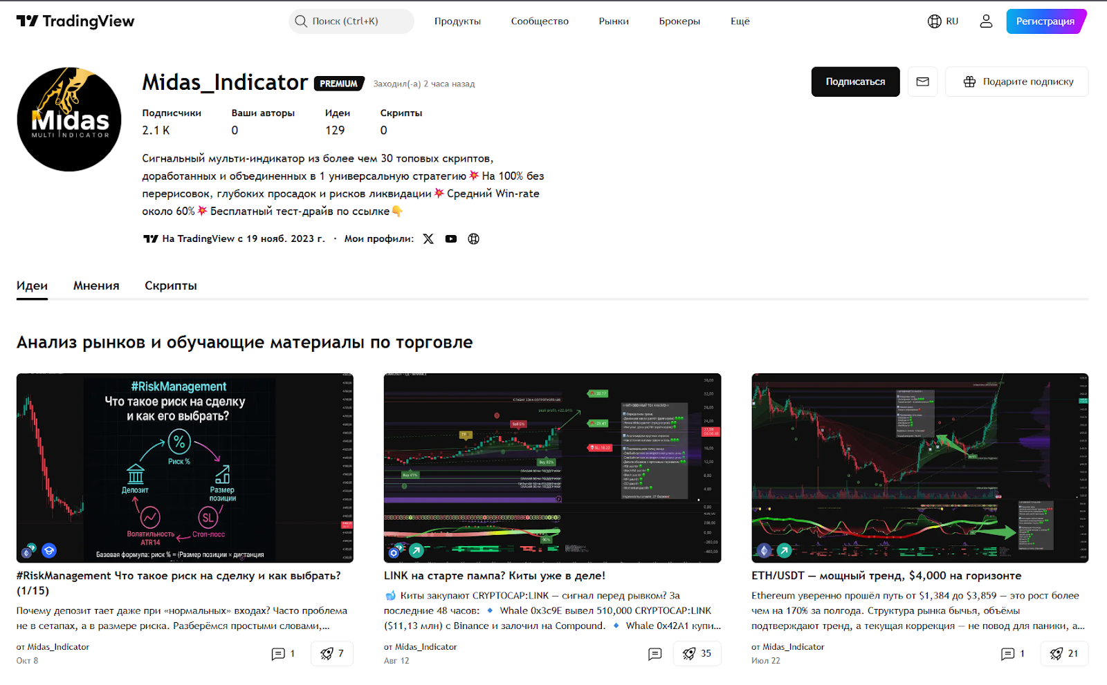midas indicator midas indicator