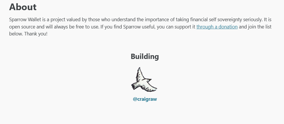 sparrow wallet sparrow wallet