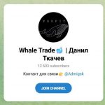 Канал Telegram Whale Trade | Данил Ткачев – Отзывы о Дане @admigsk