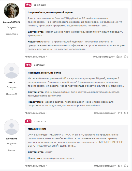 шреди бот отменить подписку