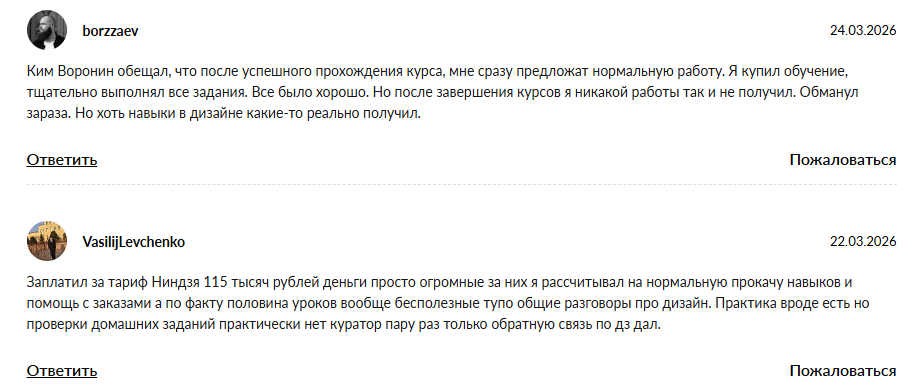 школа дизайна кима воронина отзывы