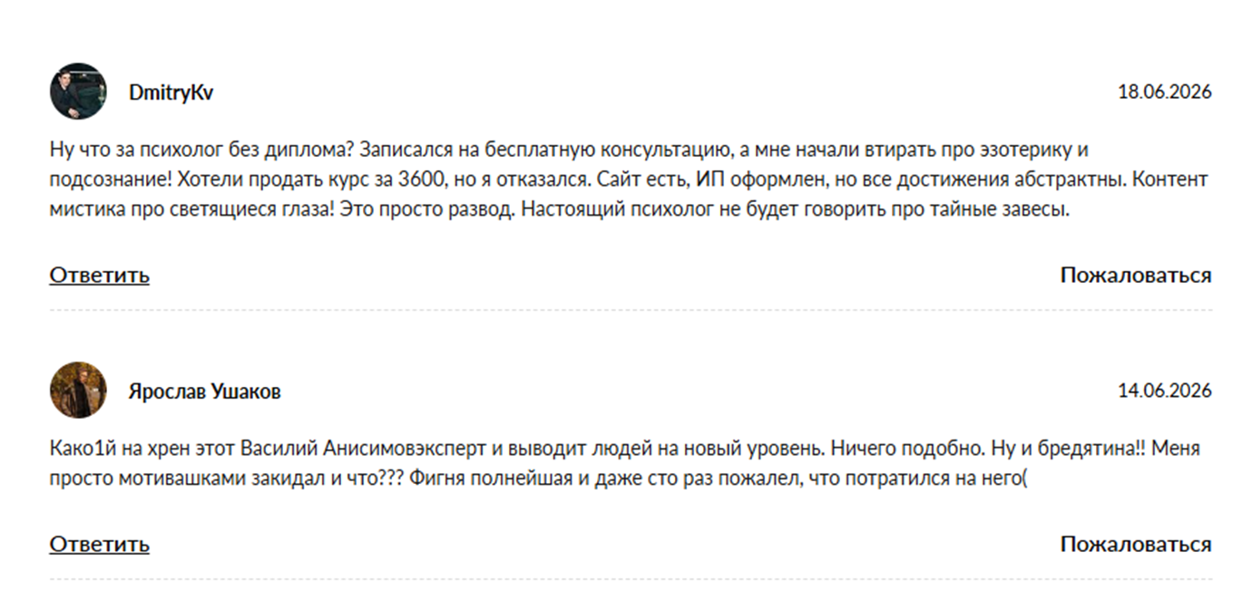 василий анисимов потенциал