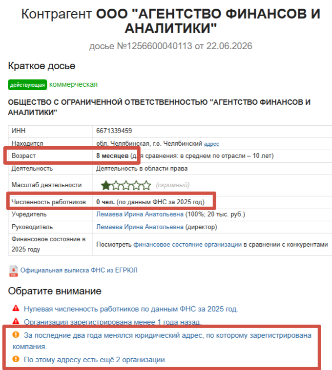 агентство финансов и аналитики челябинск отзывы клиентов
