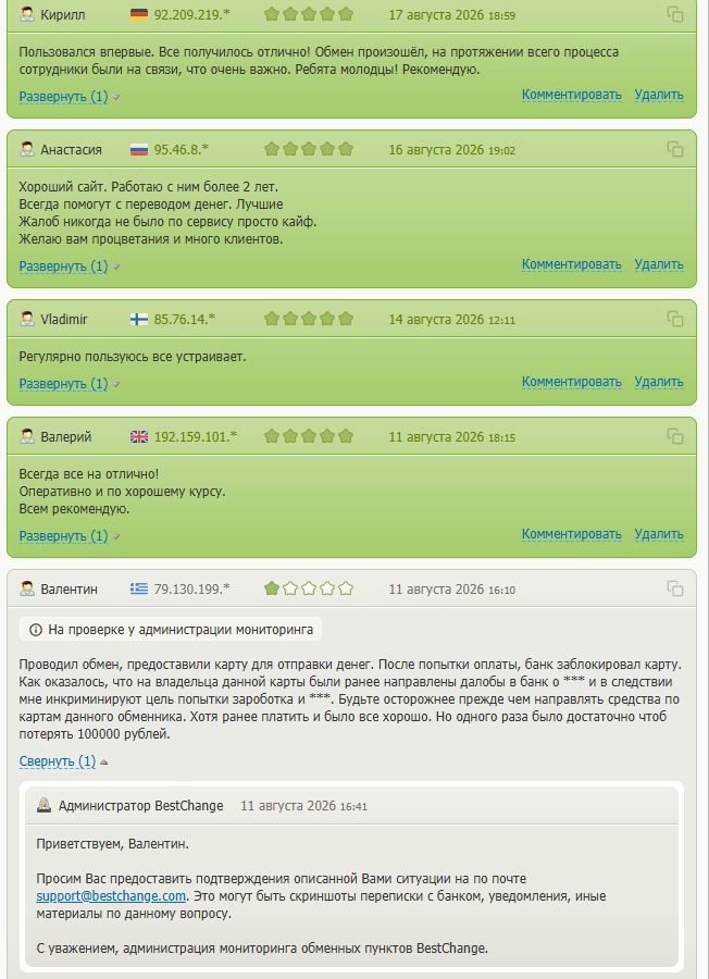 amelie exchange отзывы