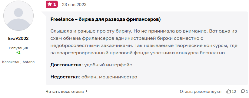 https freelance ru отзывы