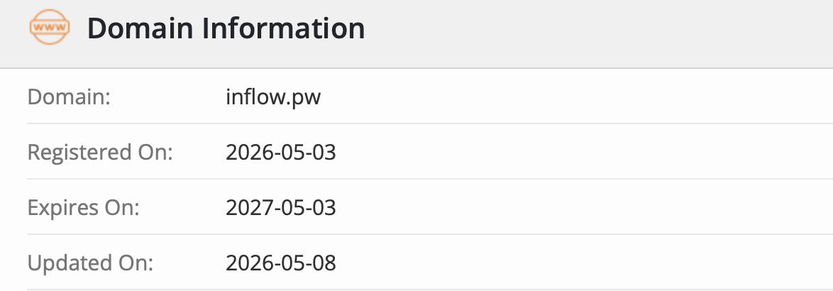 inflow pw