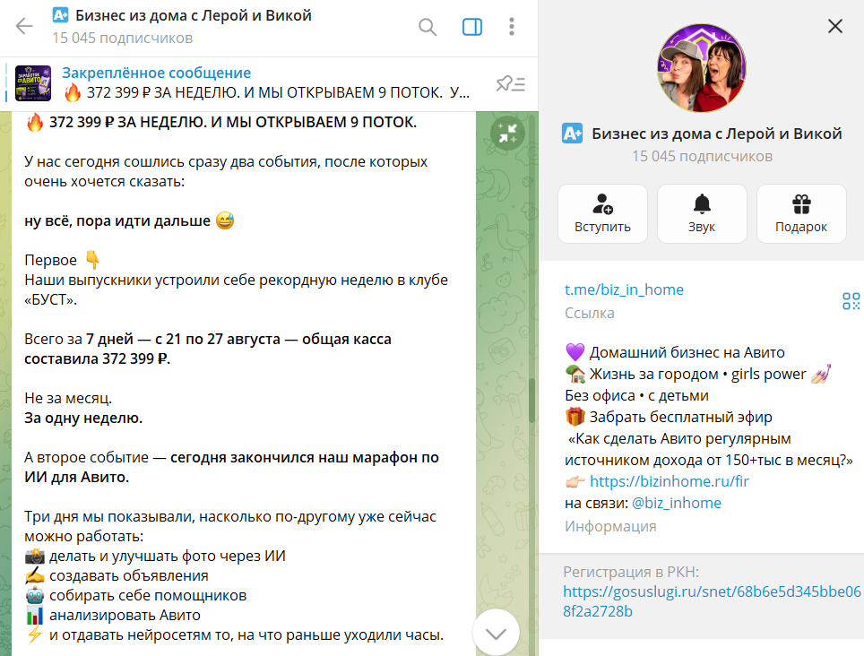 лера и вика бизнес из дома