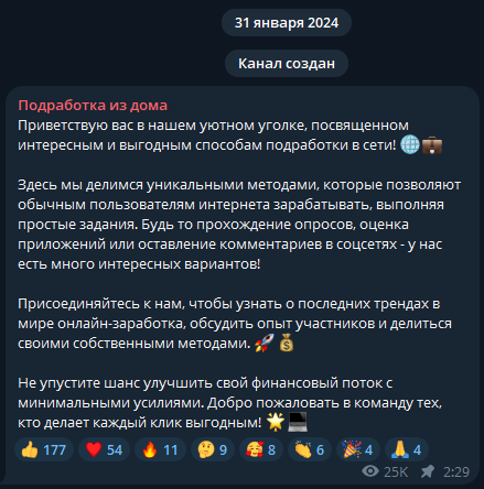 подработка из дома отзывы телеграм