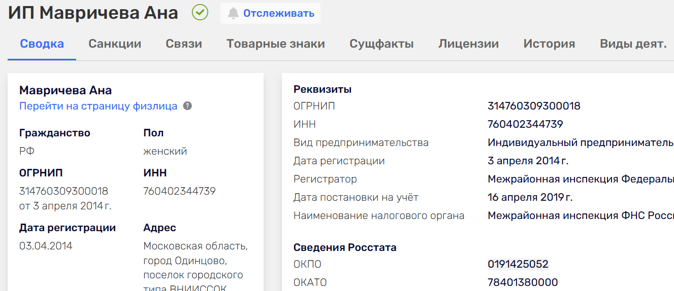 Ана Мавричева
